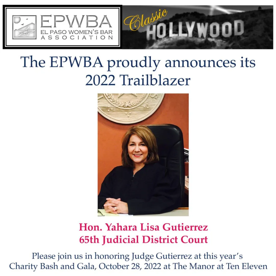 Congratulations to our 2022 Trailblazer, the Hon. Yahara Lisa Gutierrez.